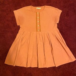 Small Polagram Coral Flowy Blouse